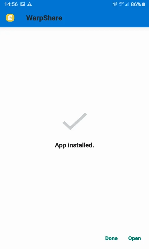 install warpshare app